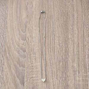 💫 Silver Heart Pendant Necklace